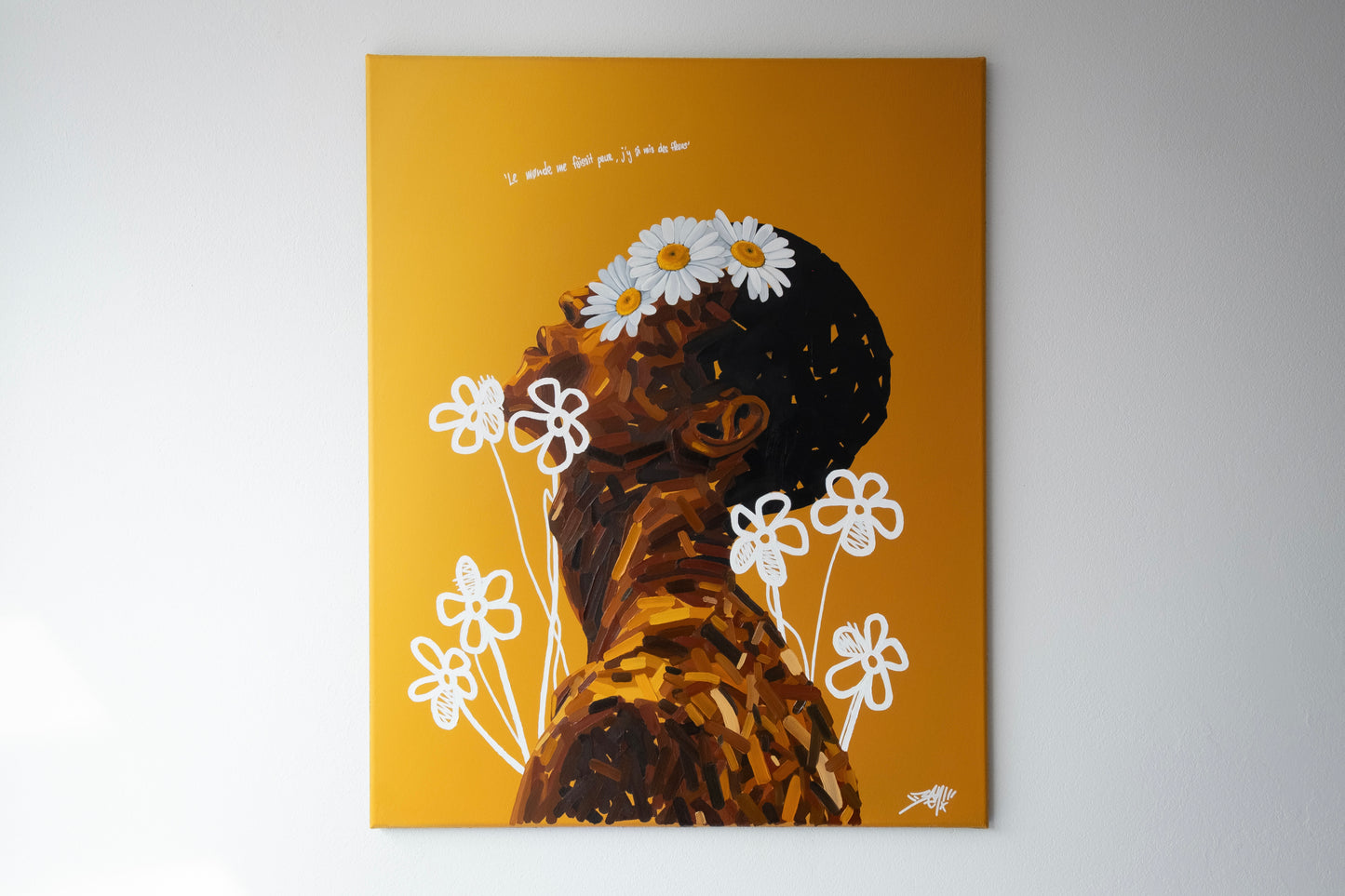 'Le monde me faisait peur, j'y ai mis des fleurs'