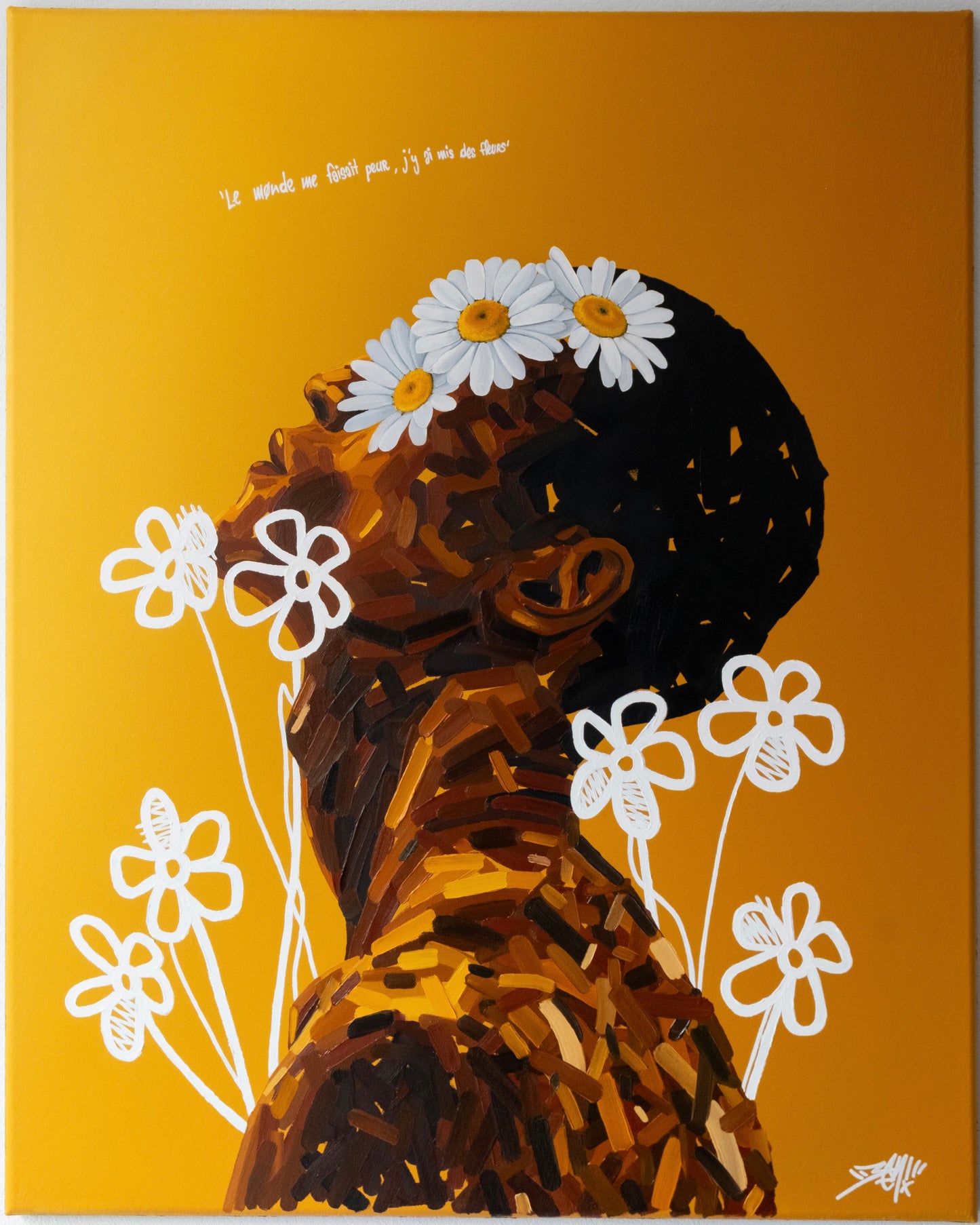 'Le monde me faisait peur, j'y ai mis des fleurs'